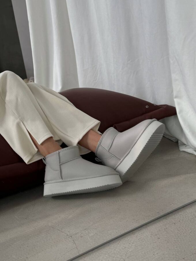 Ugg Ultra Mini Platform Light Grey Leather - Зображення 3