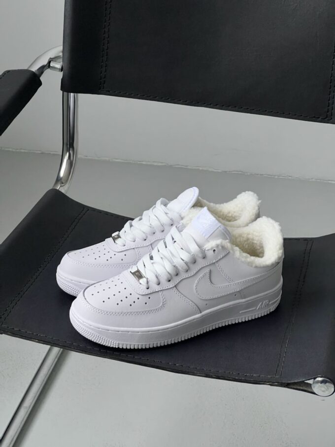 Nike Air Force 1 '07 White Fur - Зображення 6
