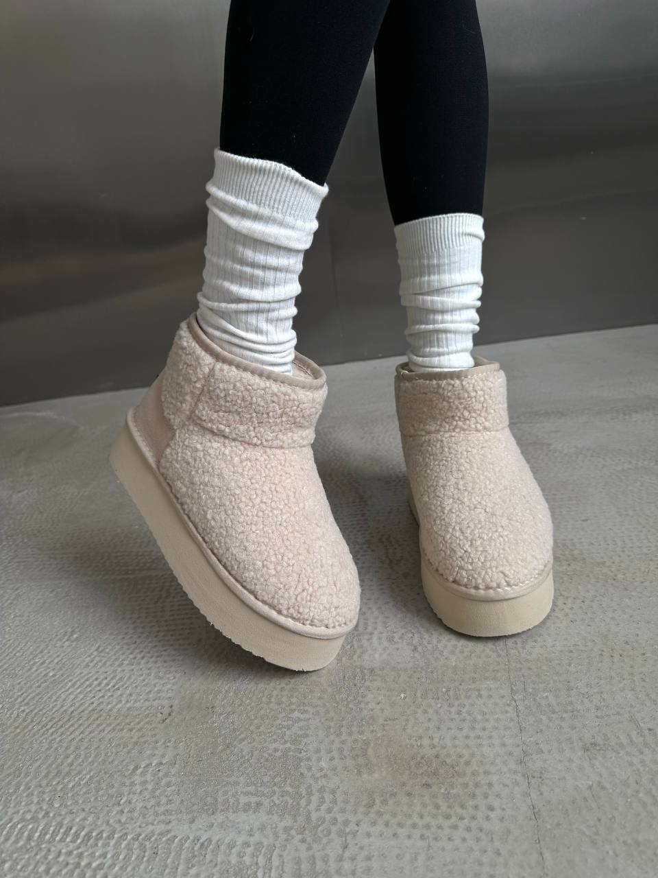 Ugg Ultra Mini Platform Teddy Cream - Зображення 3