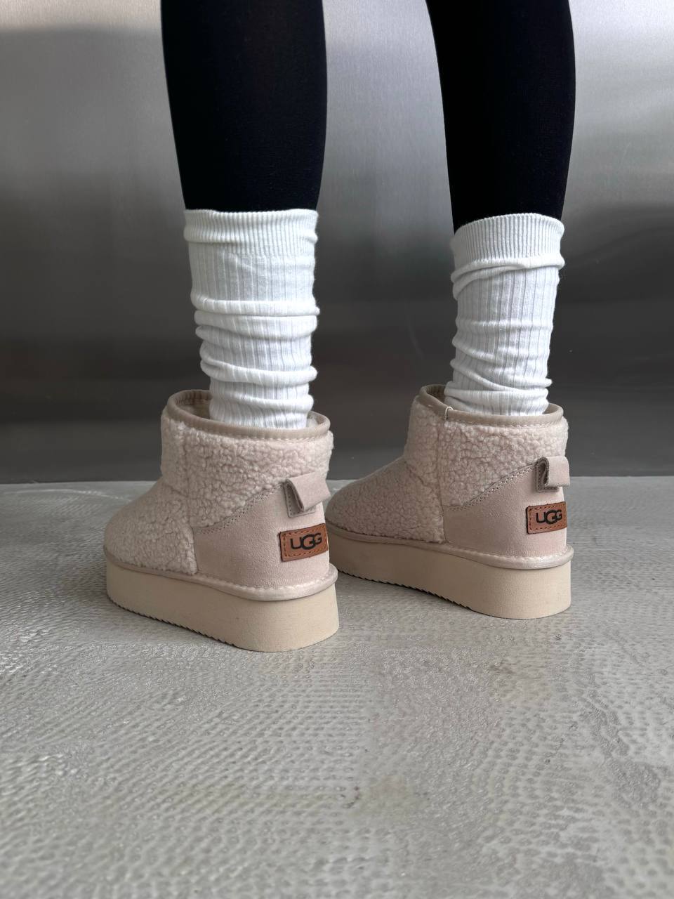 Ugg Ultra Mini Platform Teddy Cream - Зображення 5