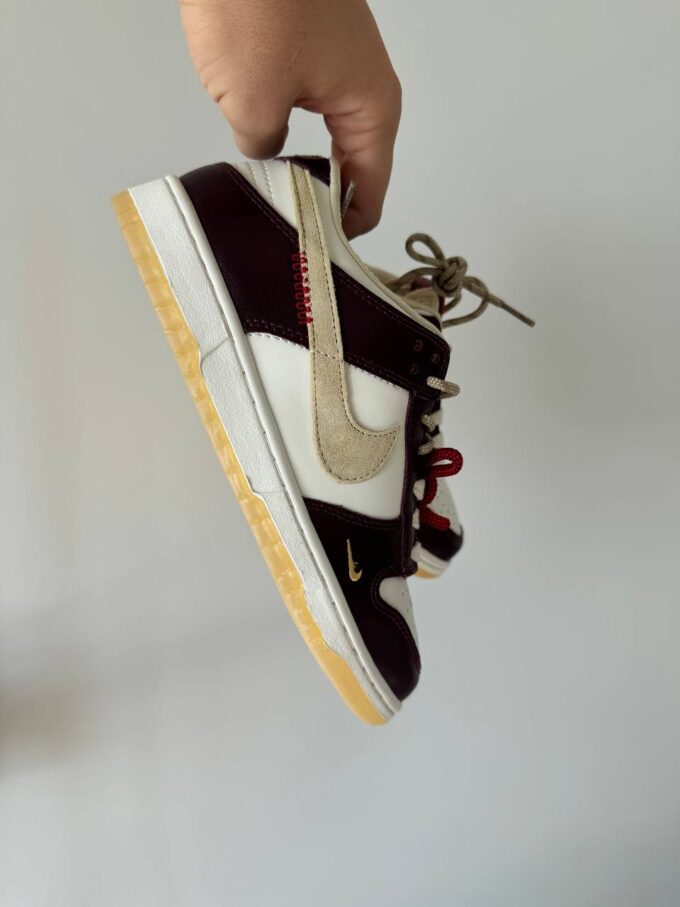 Nike SB Dunk LX White Maroon - Зображення 3