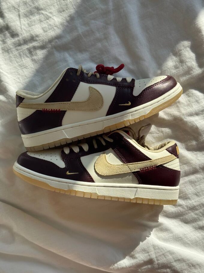 Nike SB Dunk LX White Maroon - Зображення 5