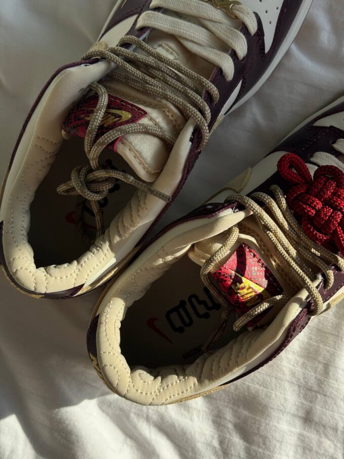 Nike SB Dunk LX White Maroon - Зображення 6