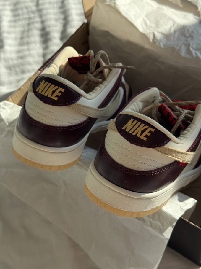 Nike SB Dunk LX White Maroon - Зображення 7