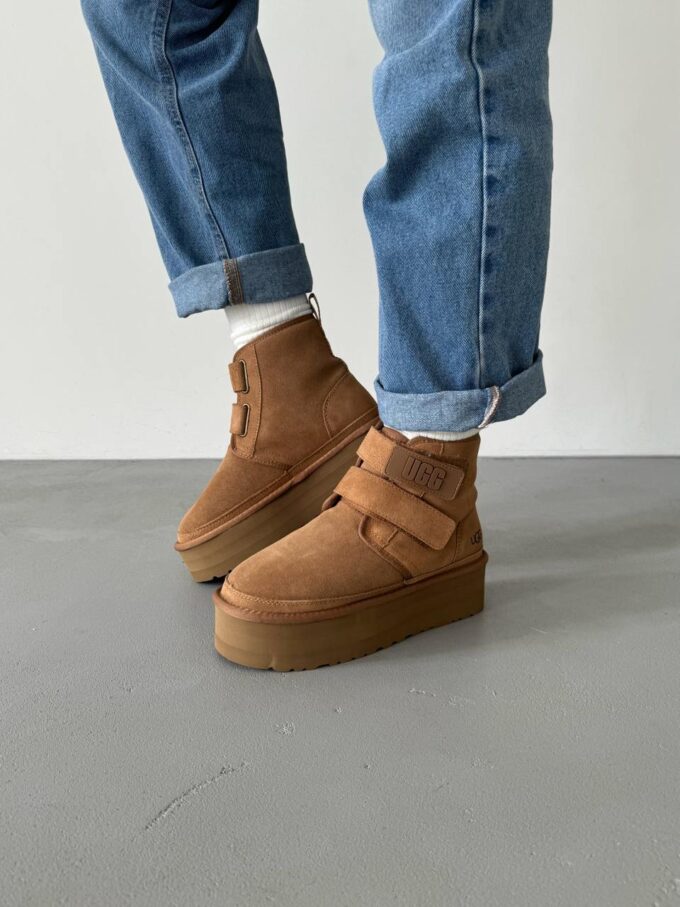 Ugg Neumal Platform Velcro Chestnum
