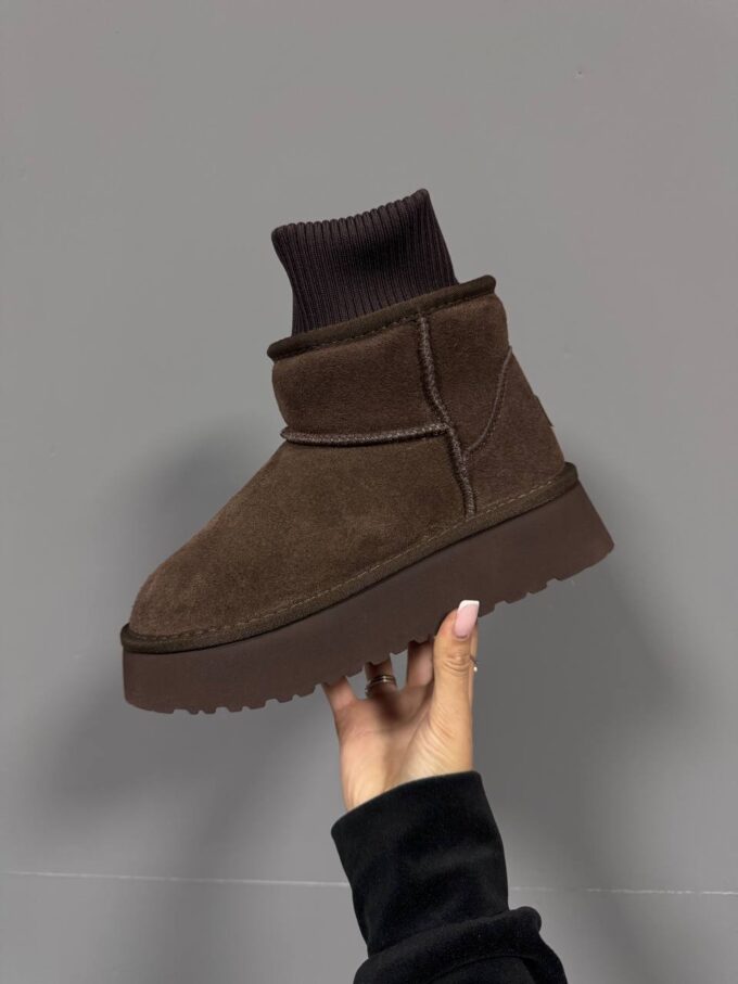 Ugg Sock Dark Chocolate Suede