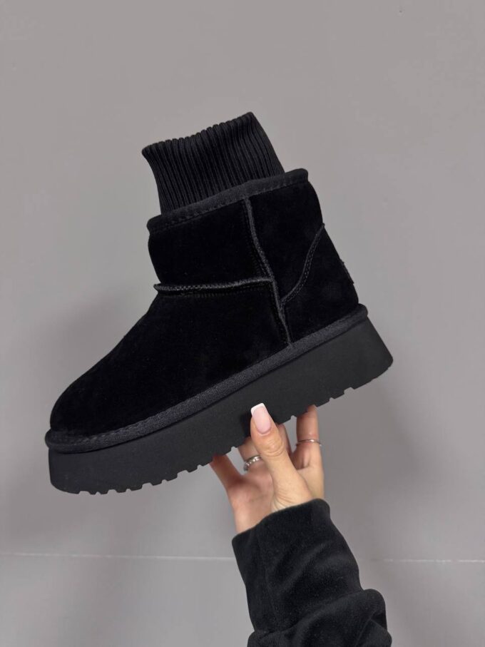 Ugg Sock Black Suede