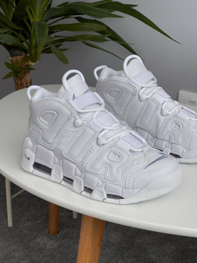 Nike Air More Uptempo Triple White - Зображення 2