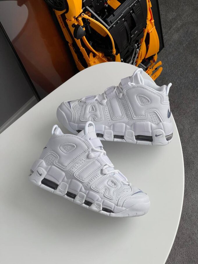 Nike Air More Uptempo Triple White - Зображення 4