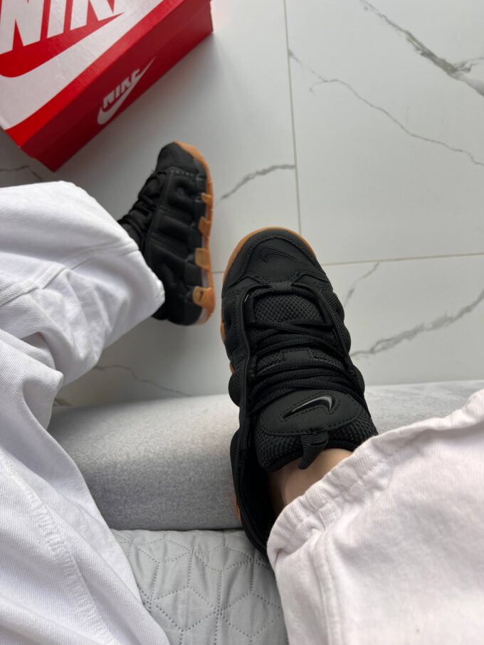 Nike Air More Uptempo Low Black Gum - Зображення 5