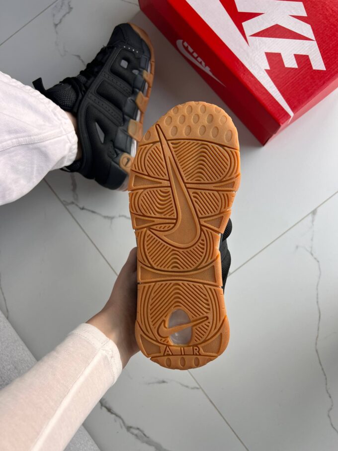 Nike Air More Uptempo Low Black Gum - Зображення 8