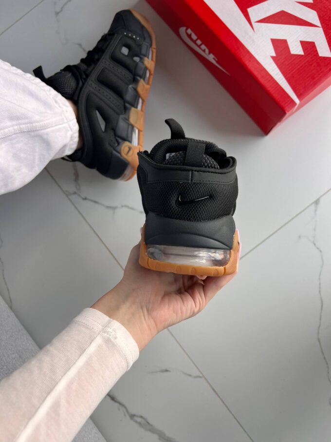 Nike Air More Uptempo Low Black Gum - Зображення 7