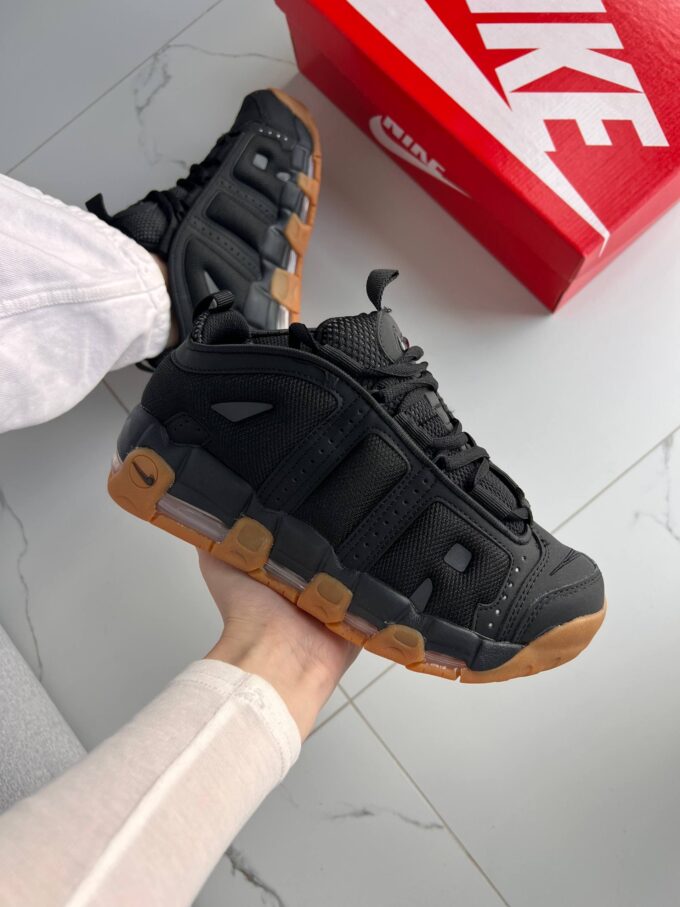 Nike Air More Uptempo Low Black Gum - Зображення 2
