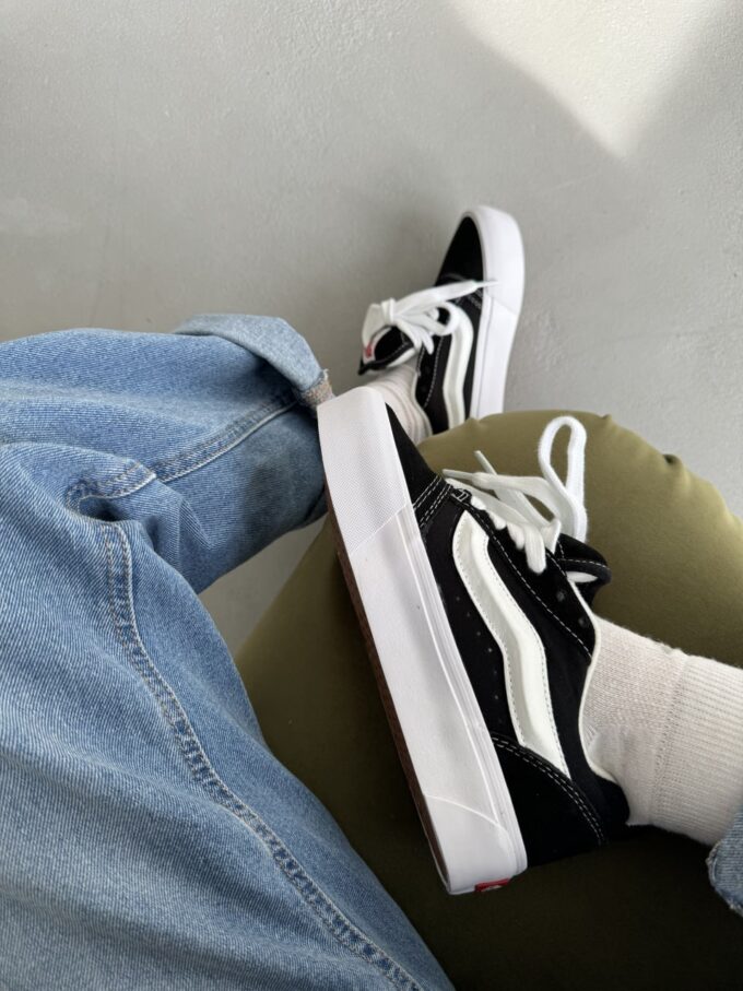 Vans Knu Skool Platform Black White - Зображення 4