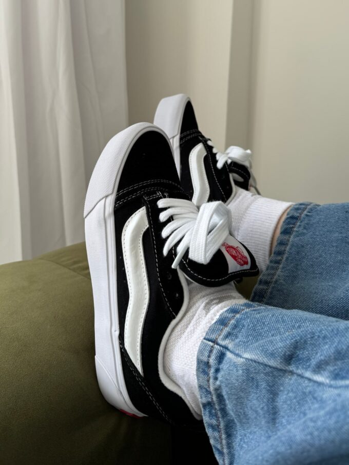 Vans Knu Skool Platform Black White - Зображення 5