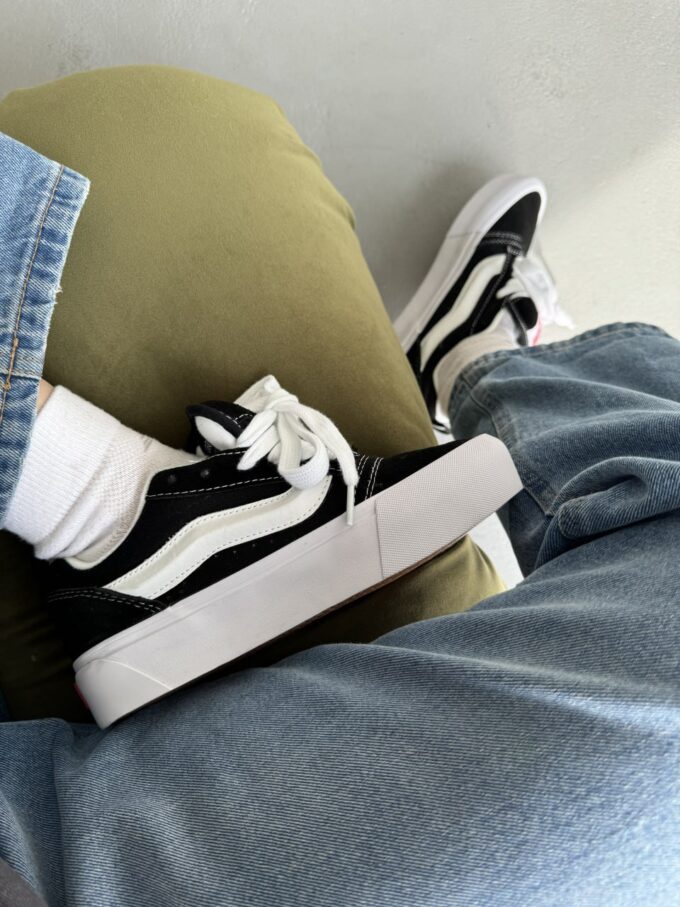 Vans Knu Skool Platform Black White - Зображення 6