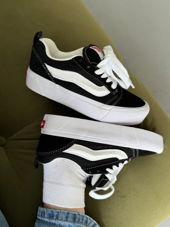 Vans Knu Skool Platform Black White - Зображення 7