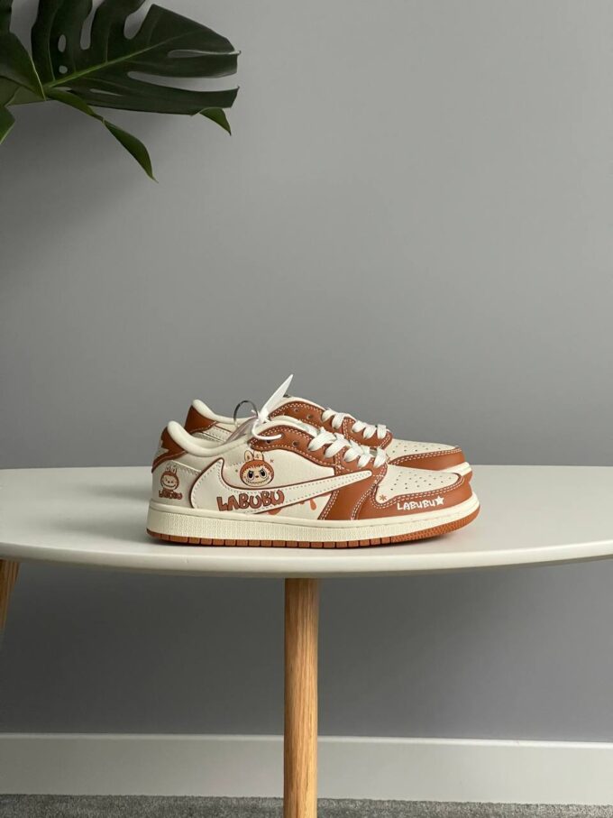 Labubu x Travis Scott x Nike Air Jordan 1 Low Beige