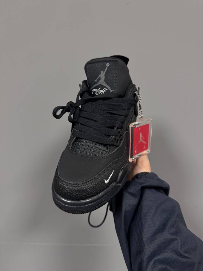 Nike Air Jordan Retro 4  x Bike Black - Зображення 3