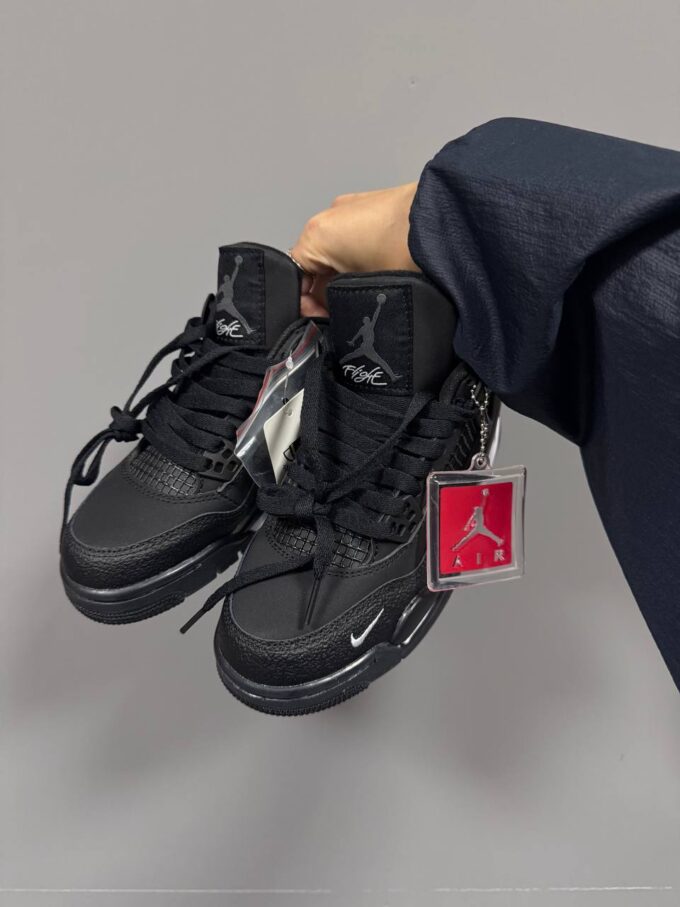 Nike Air Jordan Retro 4  x Bike Black - Зображення 2