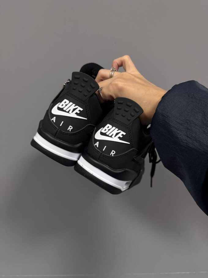 Nike Air Jordan Retro 4  x Bike Black - Зображення 5