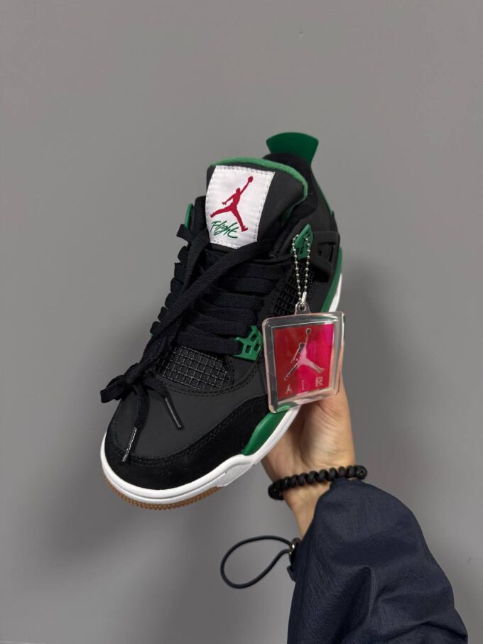Nike Air Jordan Retro 4 x SB Black Green - Зображення 3