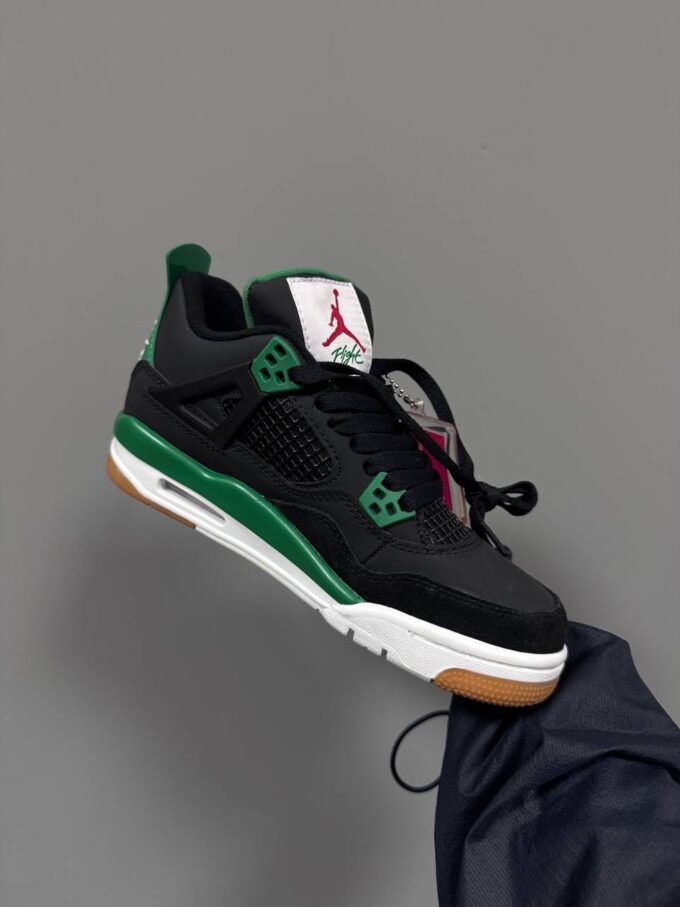 Nike Air Jordan Retro 4 x SB Black Green - Зображення 5