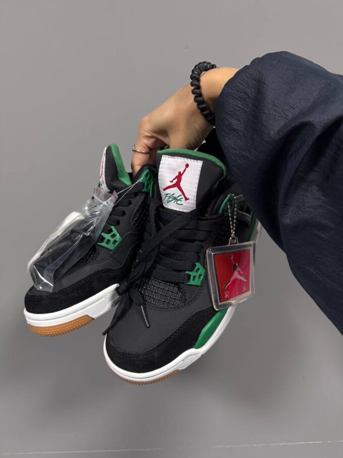 Nike Air Jordan Retro 4 x SB Black Green - Зображення 2