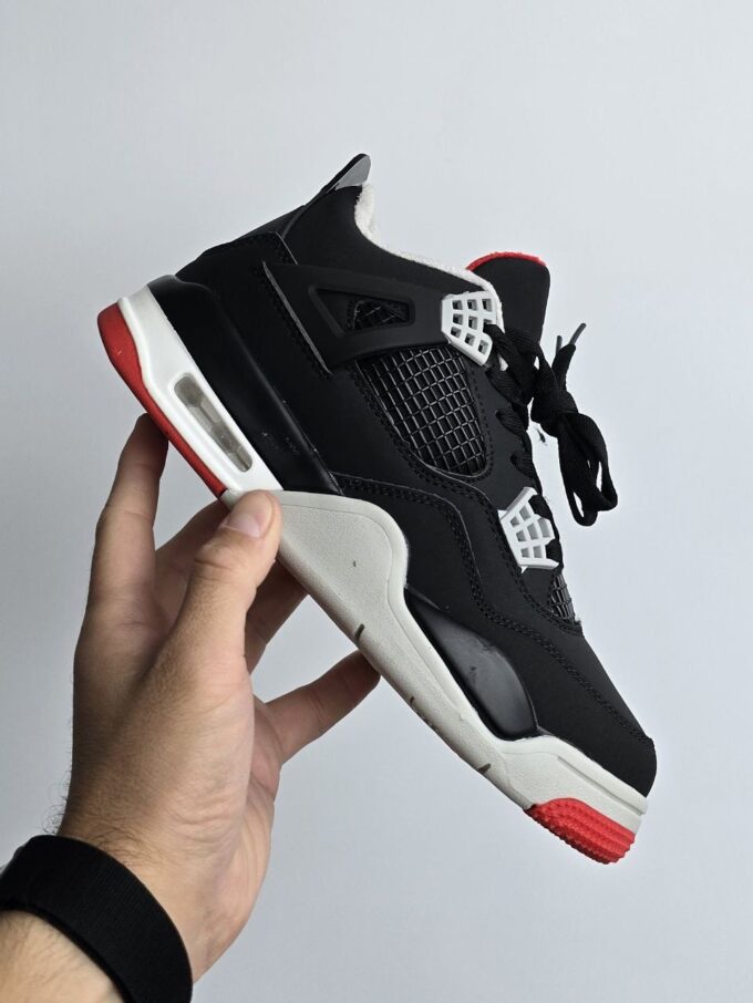 Nike Air Jordan 4 Fur Black Red