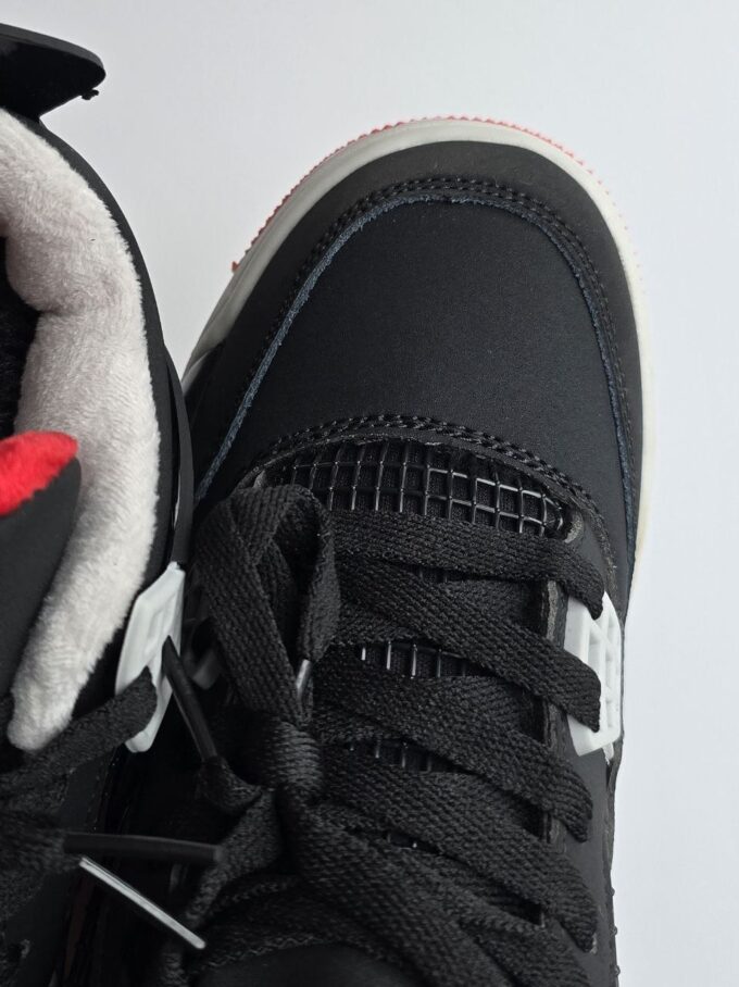 Nike Air Jordan 4 Fur Black Red - Зображення 7
