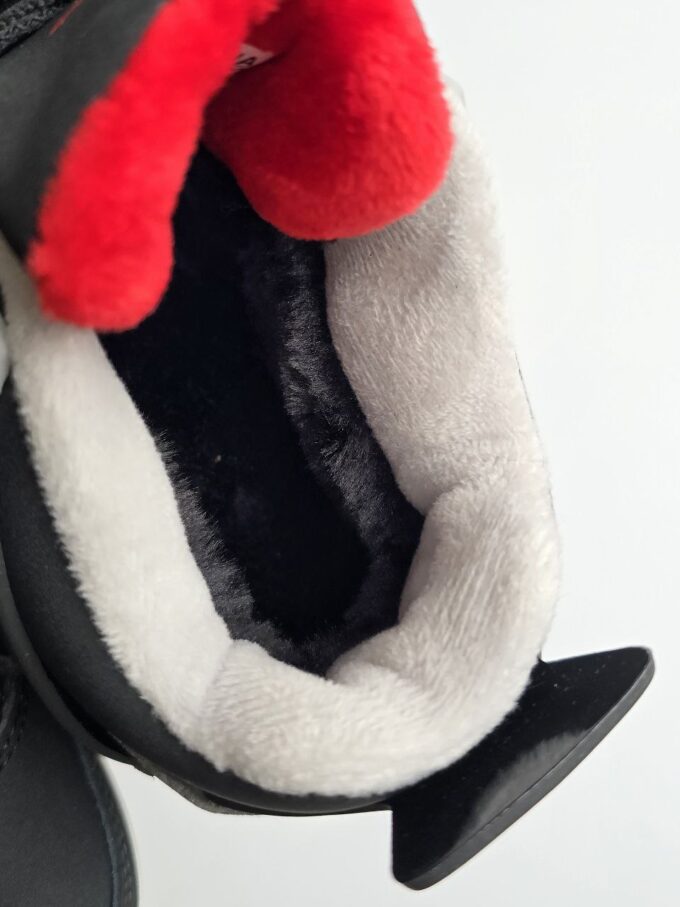 Nike Air Jordan 4 Fur Black Red - Зображення 8