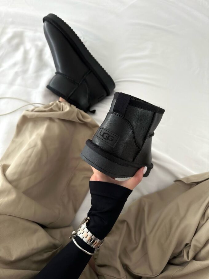 Ugg Ultra Mini Black Leather - Зображення 7