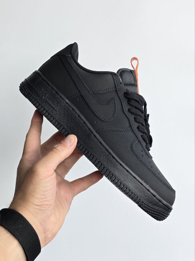 Nike Air Force Fur Black Orange
