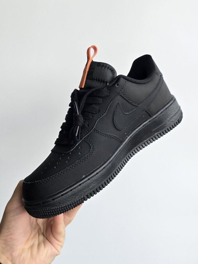 Nike Air Force Fur Black Orange - Зображення 3