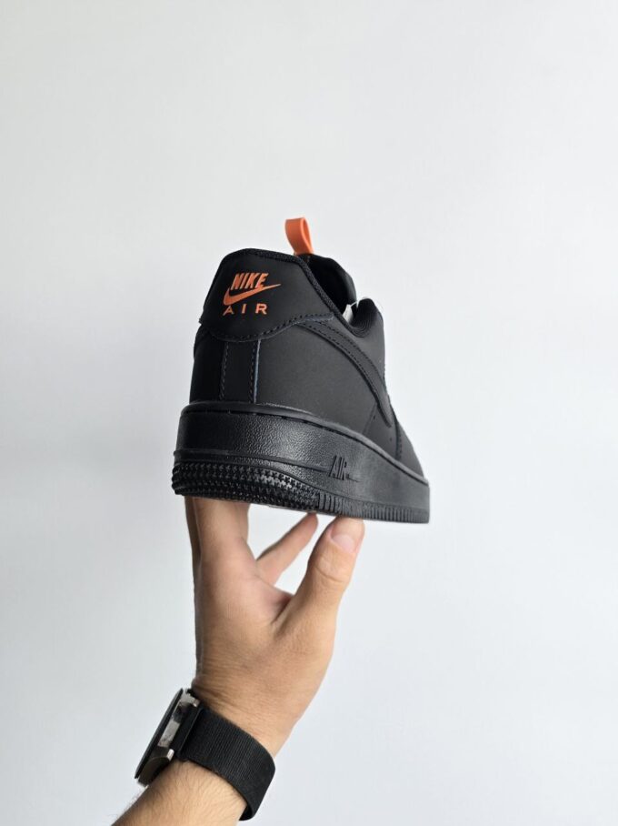 Nike Air Force Fur Black Orange - Зображення 4