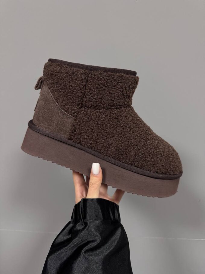 Ugg Ultra Mini Platform Teddy Dark Brown