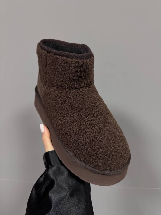 Ugg Ultra Mini Platform Teddy Dark Brown - Зображення 3