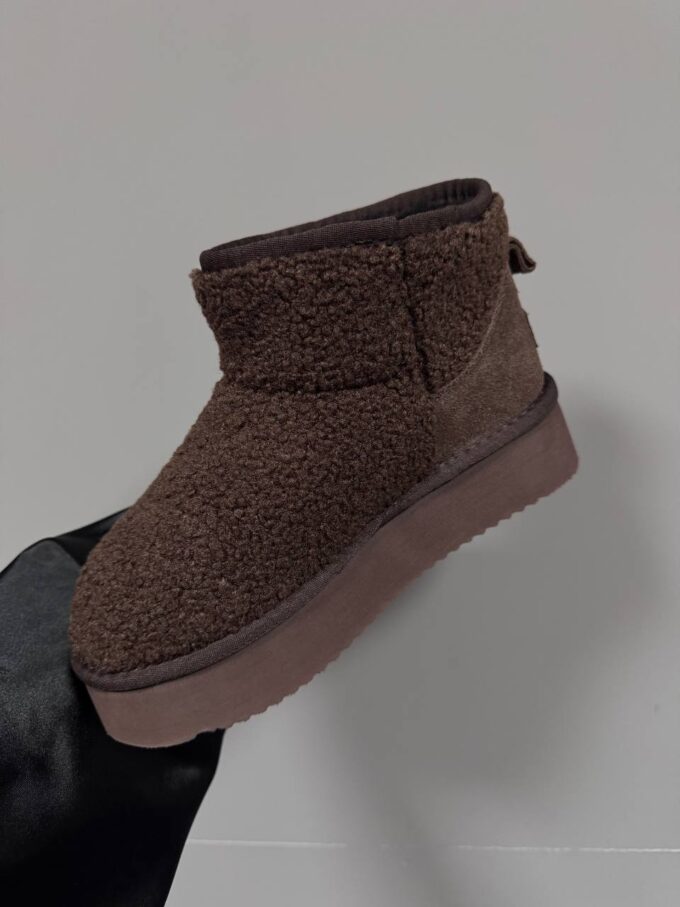 Ugg Ultra Mini Platform Teddy Dark Brown - Зображення 4