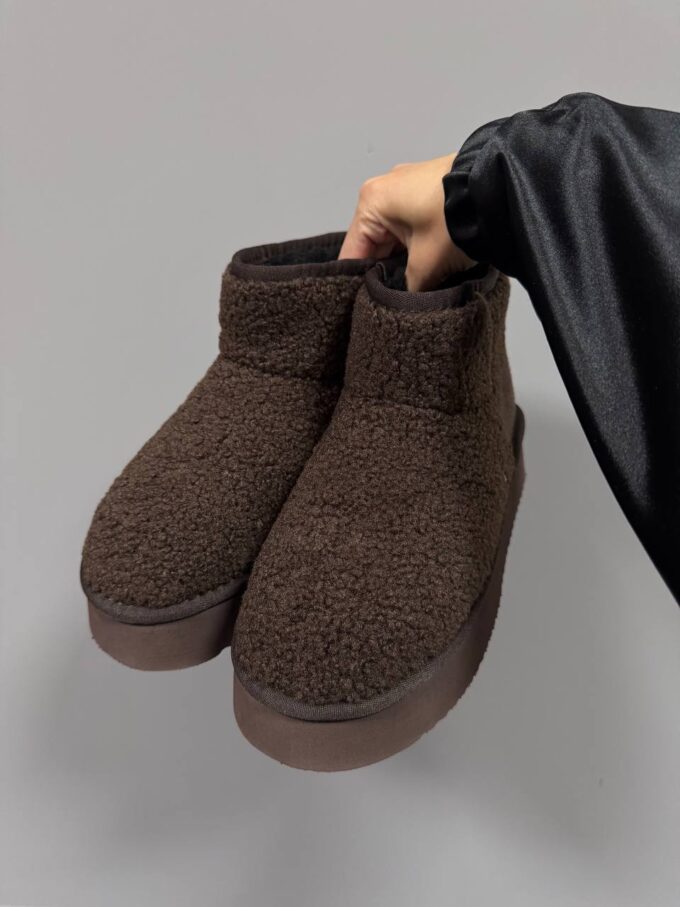 Ugg Ultra Mini Platform Teddy Dark Brown - Зображення 2