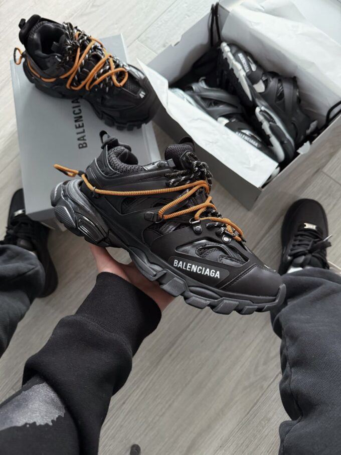 Balenciaga Track Trail Laces Black Orange