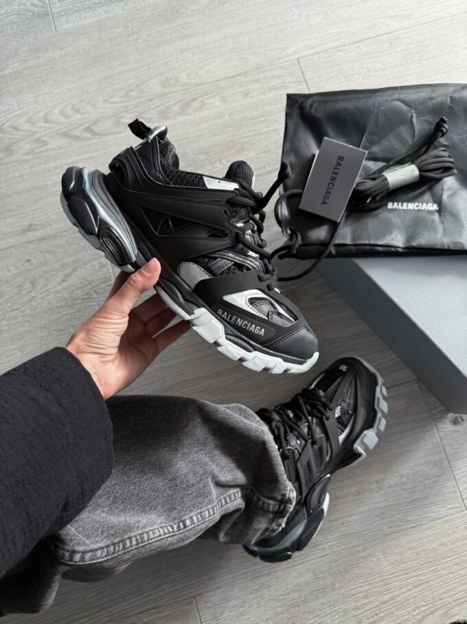 Balenciaga Track Sneaker in Black Silver