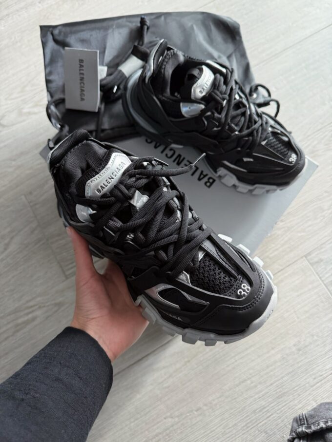 Balenciaga Track Sneaker in Black Silver - Зображення 3