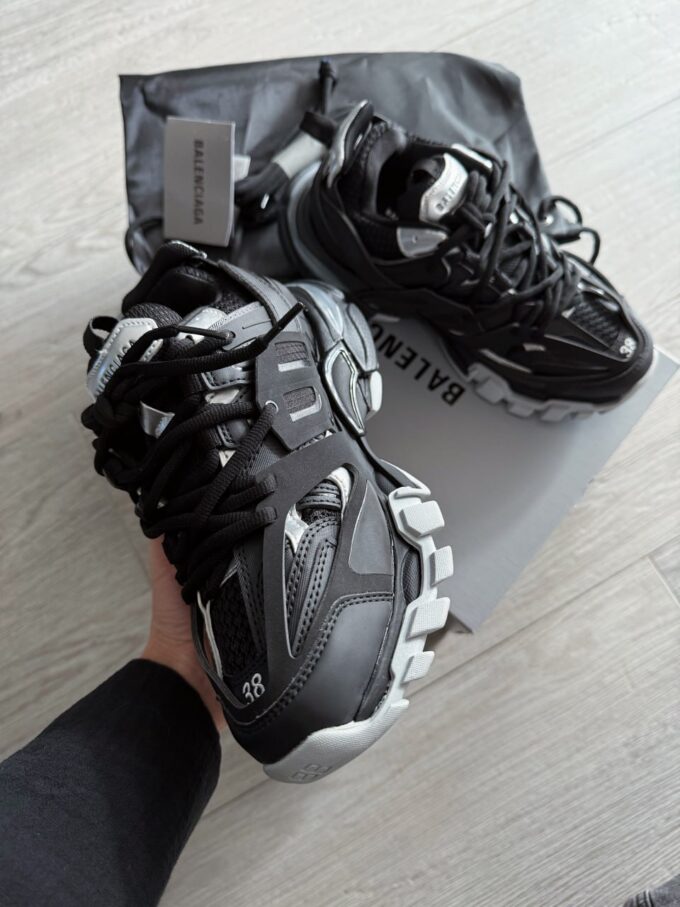 Balenciaga Track Sneaker in Black Silver - Зображення 5