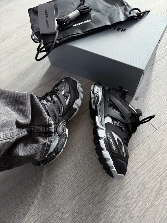 Balenciaga Track Sneaker in Black Silver - Зображення 4