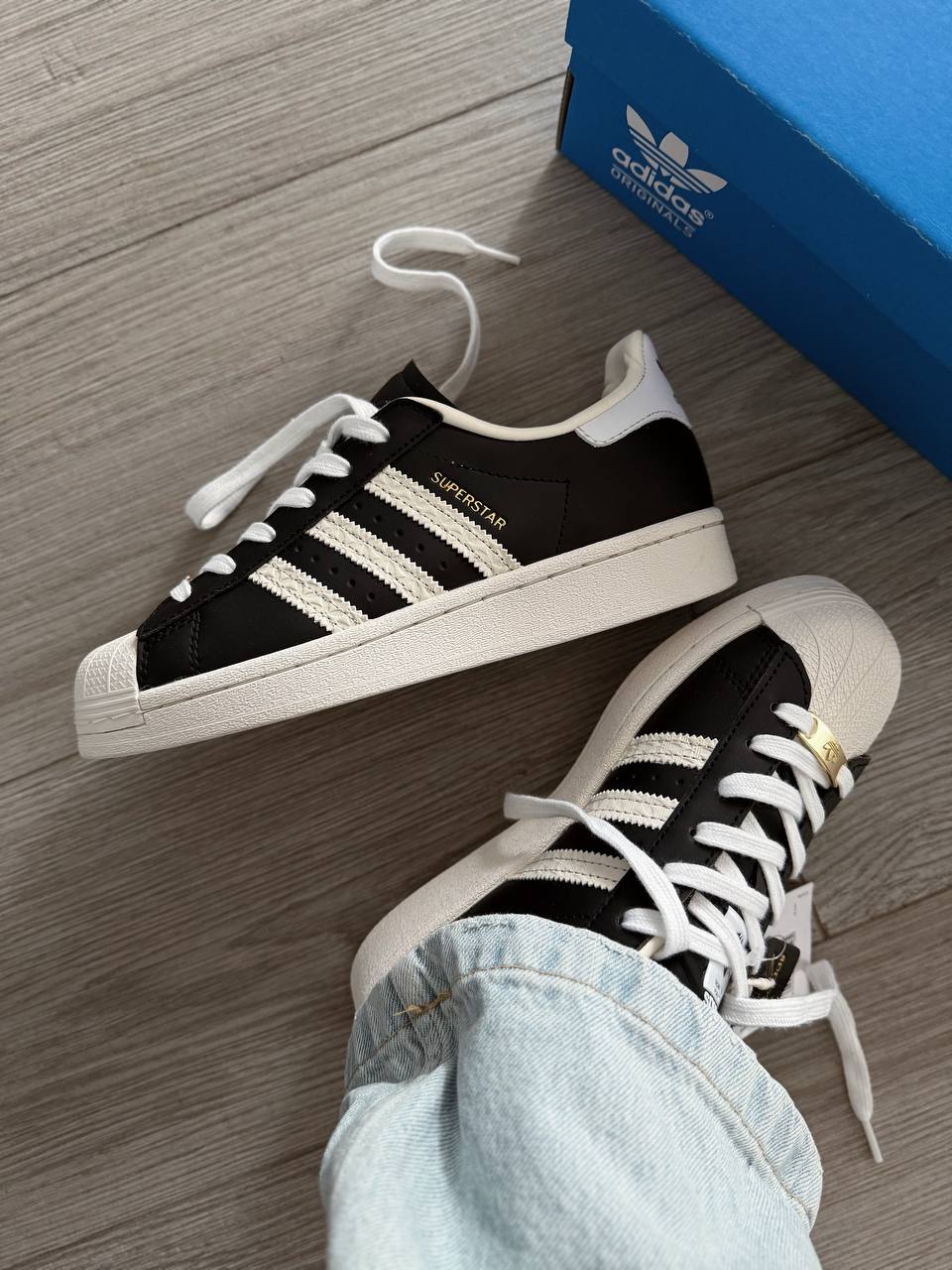Adidas Superstar Core Black Cream White - Зображення 2