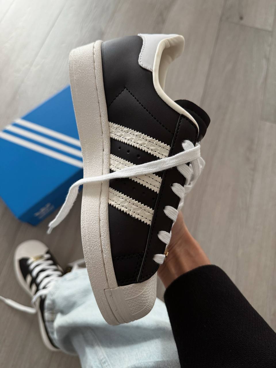 Adidas Superstar Core Black Cream White - Зображення 6