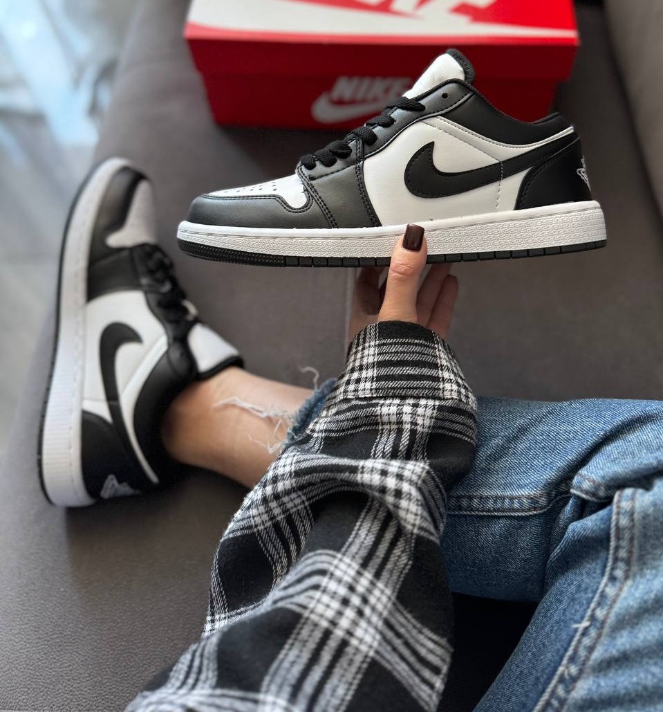 Nike Air Jordan 1 Low Black White - Зображення 5
