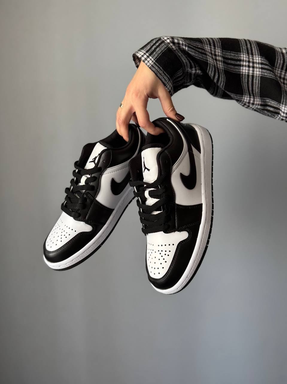 Nike Air Jordan 1 Low Black White - Зображення 6