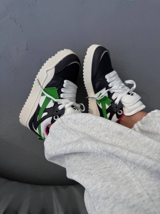 Off-White Sponge Mid Top Black Green Pink - Зображення 5