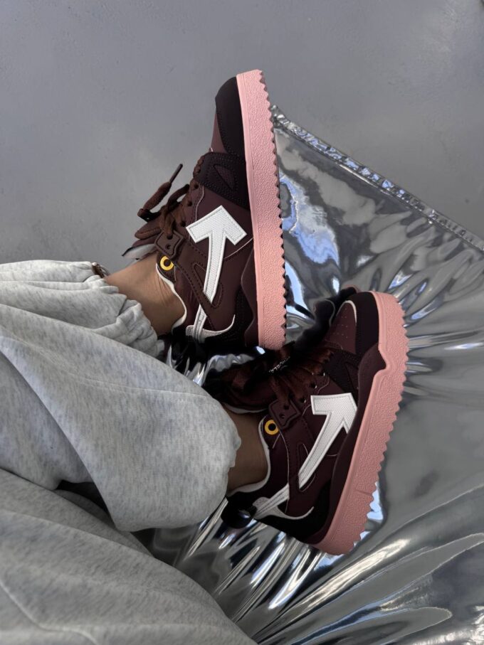 Off-White Sponge Mid Top Brown White - Зображення 3